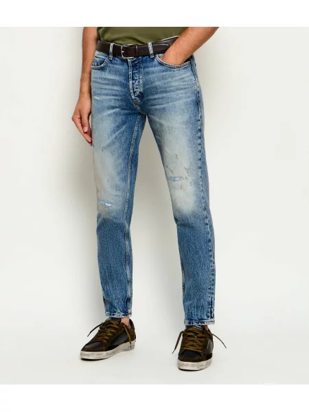 HUGO Blugi | Tapered fit albastru