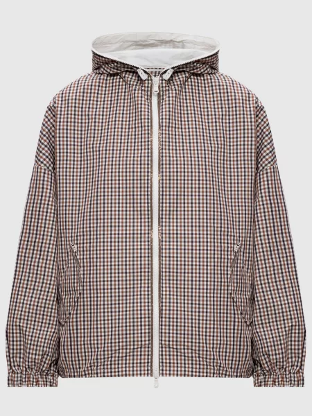 Вітровка в клітинку Brunello Cucinelli коричнева
