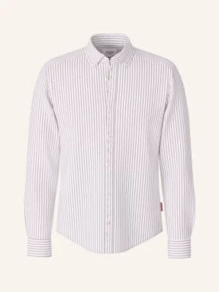 Joop! Jeans Košile Heli Regular Fit / béžová / tmavě šedá bílá