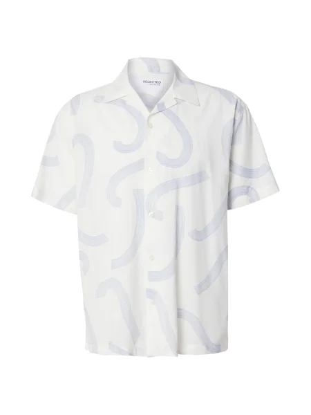 SELECTED HOMME Košeľa modrá / prírodná biela