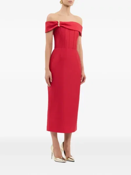 Rochie midi Rebecca Vallance roșu