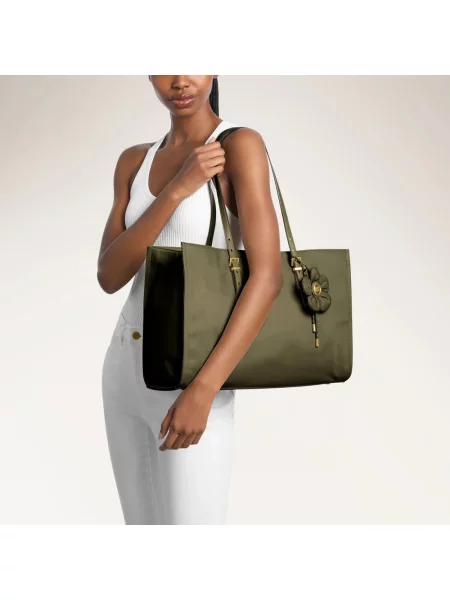 Shopperka Michael Kors skórzana brązowa
