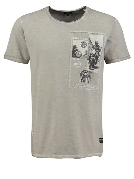 Key Largo Tricou Klwheels' gri