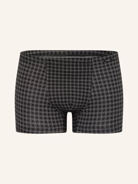 Mey Boxerky Řady Round Grid / světle šedá černá