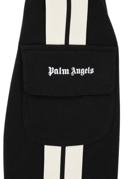 Spodnie cargo dziecięce Palm Angels czarne