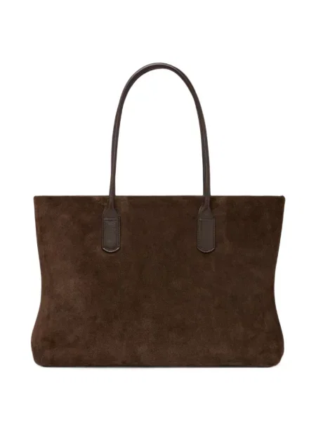 Geantă shopper Marsell din piele de căprioară maro