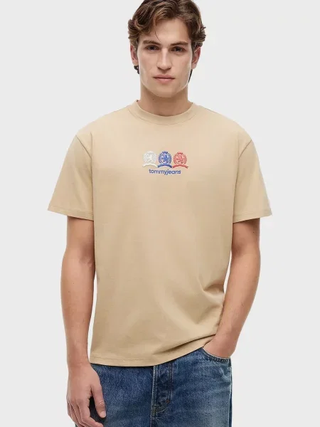 Футболка Tommy Jeans бежева