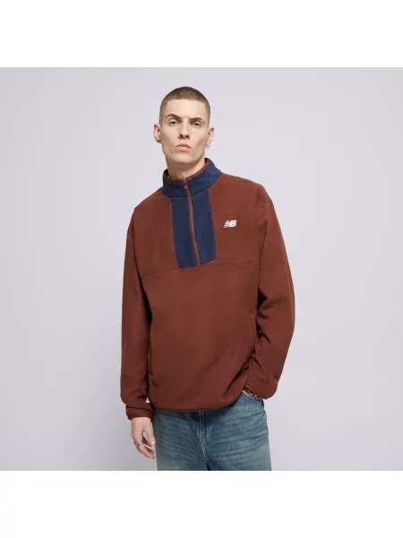 New Balance Polar Fleece Zip brązowa