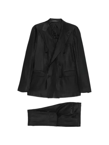 Costum Tagliatore cu două rânduri de nasturi negru