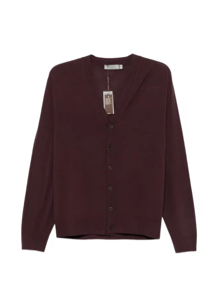 Cardigan Canali cu decolteu în V violet