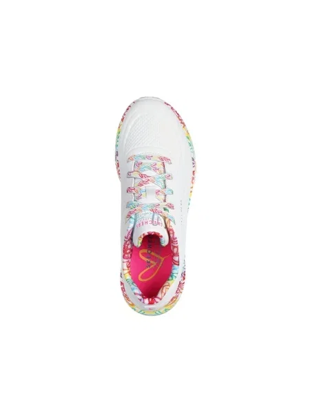 Pantofi Skechers cu motiv cu inimi