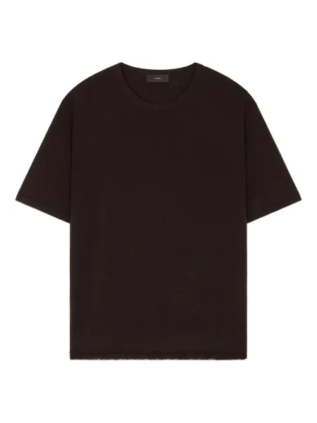 Tricou Alanui cu decolteu în U maro