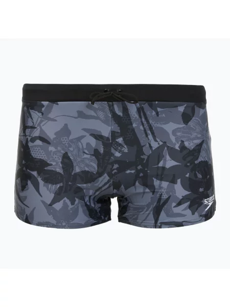 Мъжки боксерки за плуване Speedo Valmilton grey lead черно