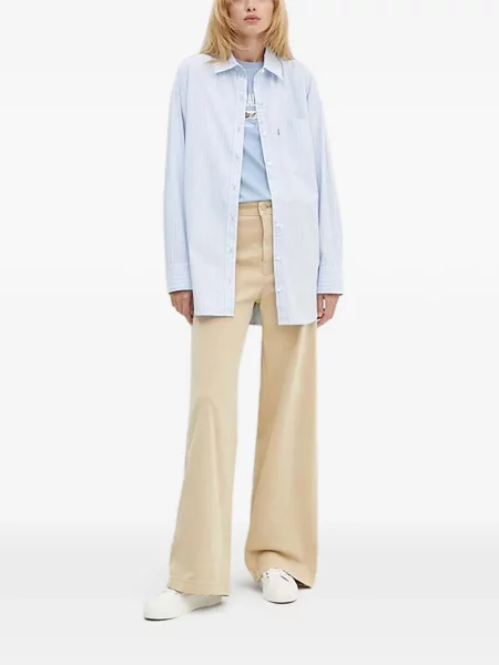 Curea Levi's® cu broderie cu cataramă cu dungi albastru