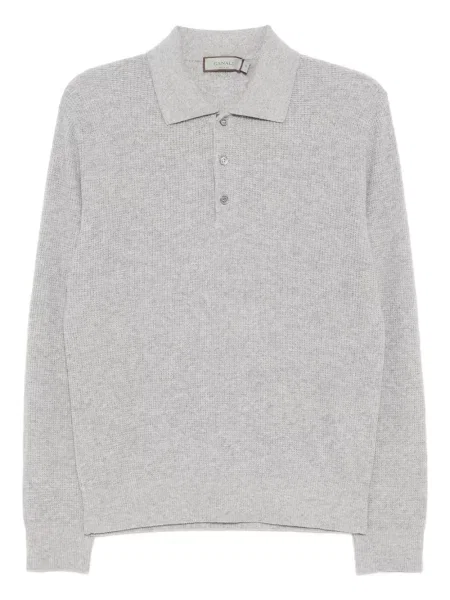 Polo Canali tricotate gri