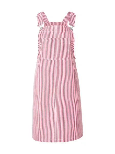 PIECES Rochie PCALLO roșu cranberry alb