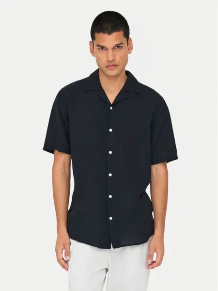 Only & Sons Cămașă Caiden negru