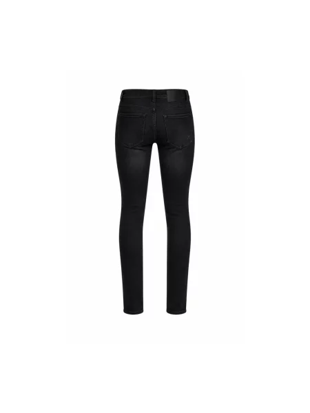 Skinny jeansy skinny Richmond z 5 kieszeniami czarne