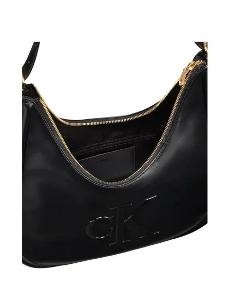 Taška Calvin Klein Jeans BOLD CK CRESCENT černé