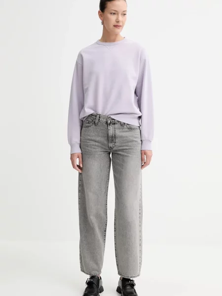 Levi's bluza gładka fioletowy