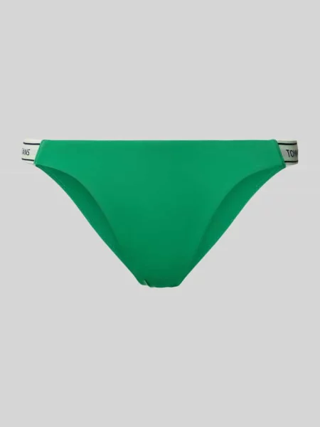 Figi bikini z nadrukiem z logo Tommy Hilfiger zielone