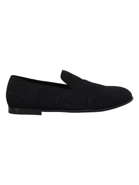 Półbuty Dolce And Gabbana skórzane czarne