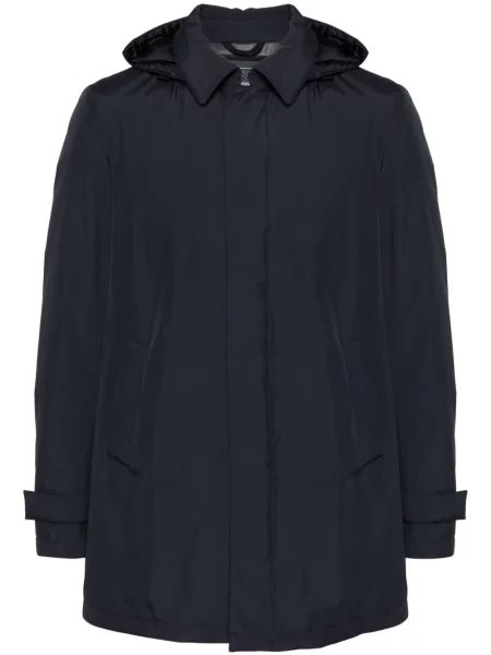 Palton Herno cu glugă albastru