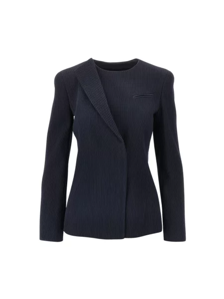 Marynarka Emporio Armani wełniana niebieska