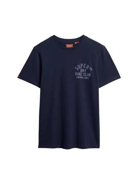 Superdry Tricou marin / porumbel albastru