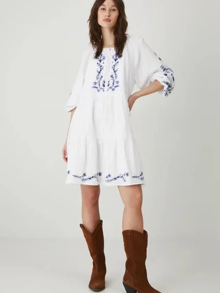 Medicine sukienka mini oversize biały