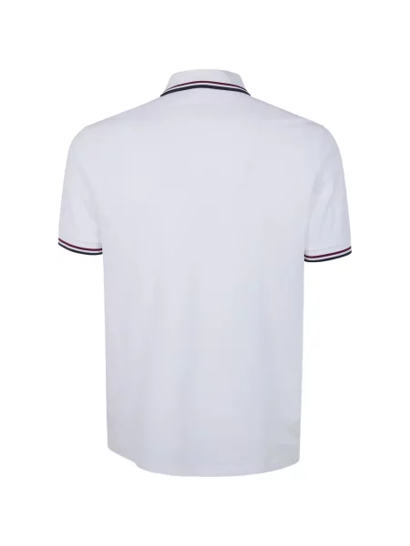 Tricou polo Fred Perry cu broderie alb