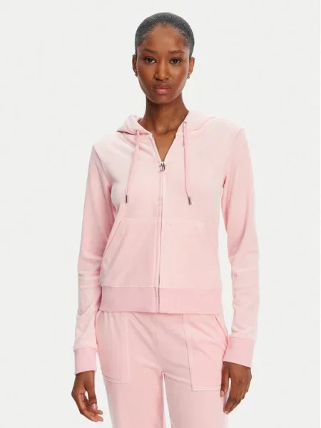 Majica dugih rukava Juicy Couture ružičasta
