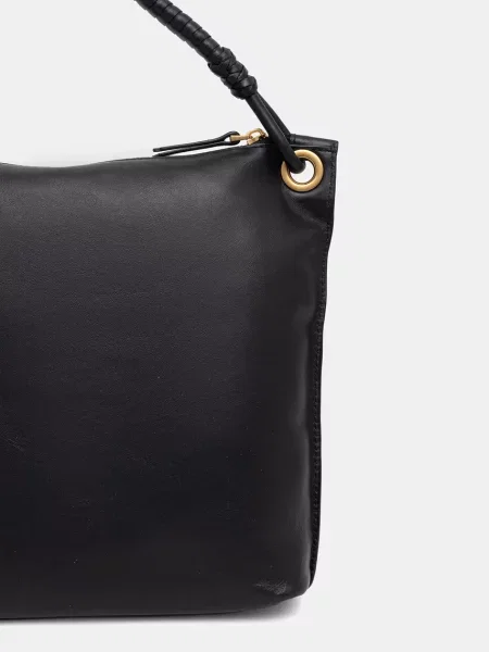 Tommy Hilfiger torebka shopper skórzana czarna
