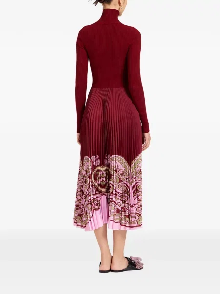Rochie La Doublej tricotate roșu