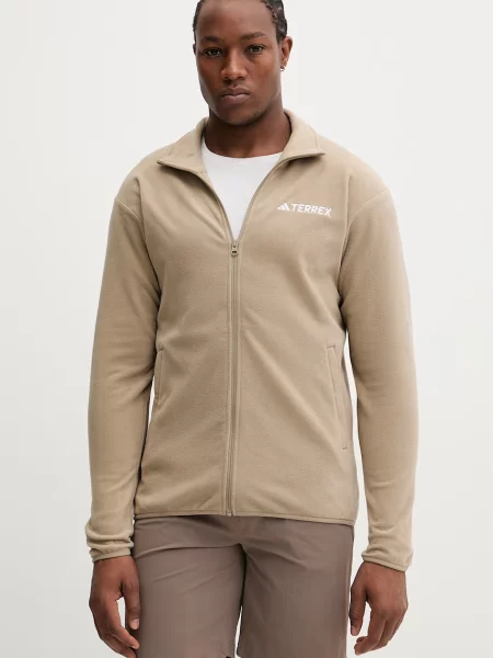 Adidas Terrex Kurtka Polarowa Multi Essentials gruen brązowa