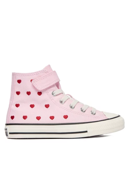 Plátěnky Converse Chuck Taylor All Star Hearts & Roses Easy-On růžová