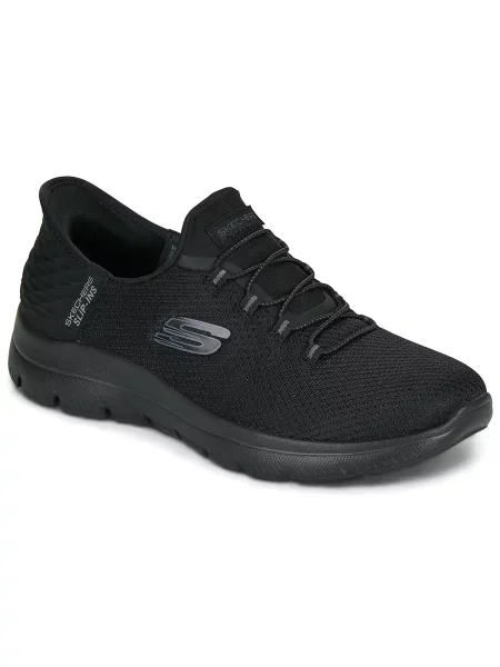 Hlačke slip Skechers črna