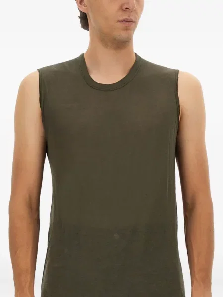 Cămașă Rick Owens fără mâneci verde