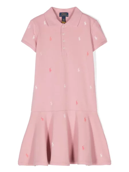 Sukienka dziecięca Polo Ralph Lauren różowa