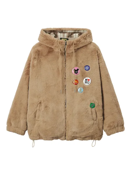 Geacă Mini Cream cu glugă