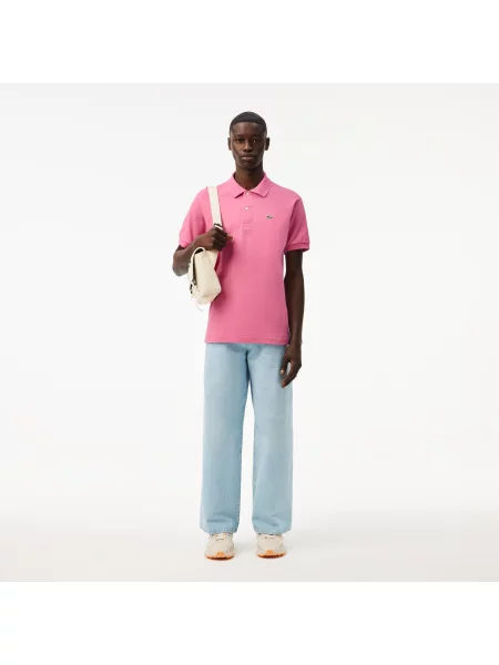 Поло Lacoste розовое