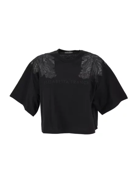 Koszulka Elisabetta Franchi casual czarna