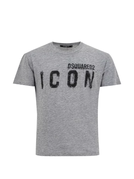 Tricou Dsquared2 zdrențuiți gri
