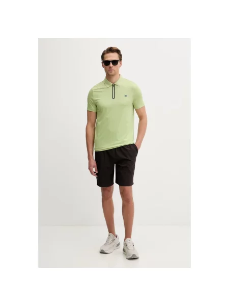 Koszulka polo Lacoste ze stretchu zielona