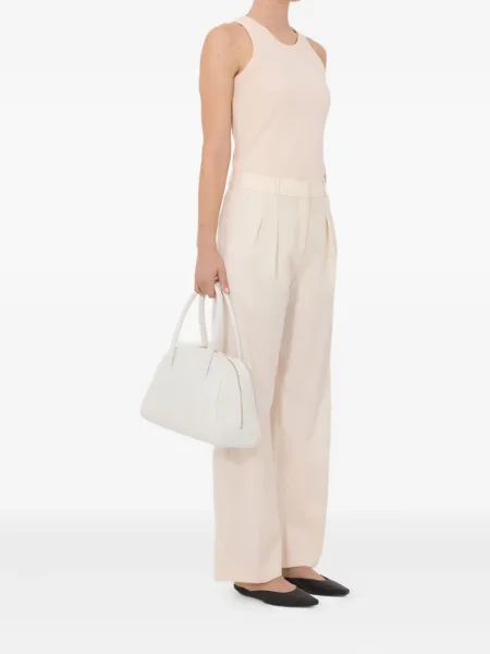 Pantaloni Loulou De Saison plisate roz