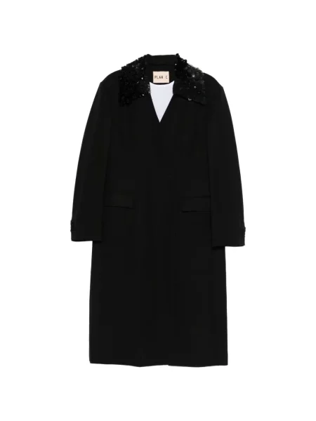 Палто Plan C с пайети черно