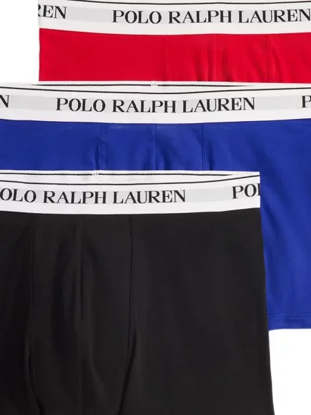 Chiloți Polo Ralph Lauren din țesătură twill cu autograf cu glugă albastru