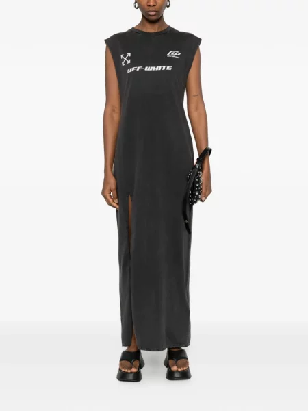 Maxi rochie maxi Off-white de costum alb