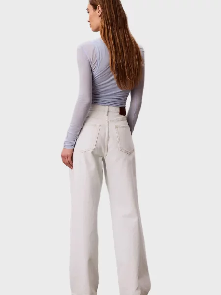 Широкі джинси Calvin Klein Jeans білі