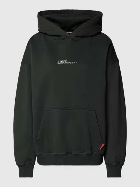 Bluza o kroju oversized z kapturem i kieszenią kangurką model ‘NAVISK’ Pegador